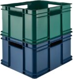 Caisse de rangement Euro-Box XL "bruno eco", bleu – Image 6