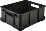 Caisse de rangement Euro-Box L "bruno eco", graphite