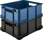 Caisse de rangement Euro-Box L "bruno eco", graphite – Image 6