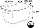 Bac de rangement "lotta", 12,0 litres, nordic-pink – Image 2