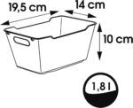 Bac de rangement "lotta", 1,8 litre, nordic-blue – Image 2