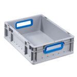 Bac de rangement ProfiPlus EuroBox 412, gris/bleu