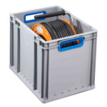Bac de rangement ProfiPlus EuroBox 432, gris/bleu – Image 2