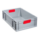 Bac de rangement ProfiPlus EuroBox 617, gris/rouge