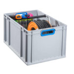 Bac de rangement ProfiPlus EuroBox 632, gris/bleu – Image 2