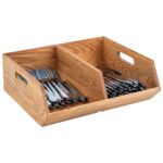 Boîte à buffet, 2 compartiments, chêne naturel – Image 3