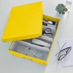 Boîte de rangement Click & Store WOW, grand, jaune – Image 2