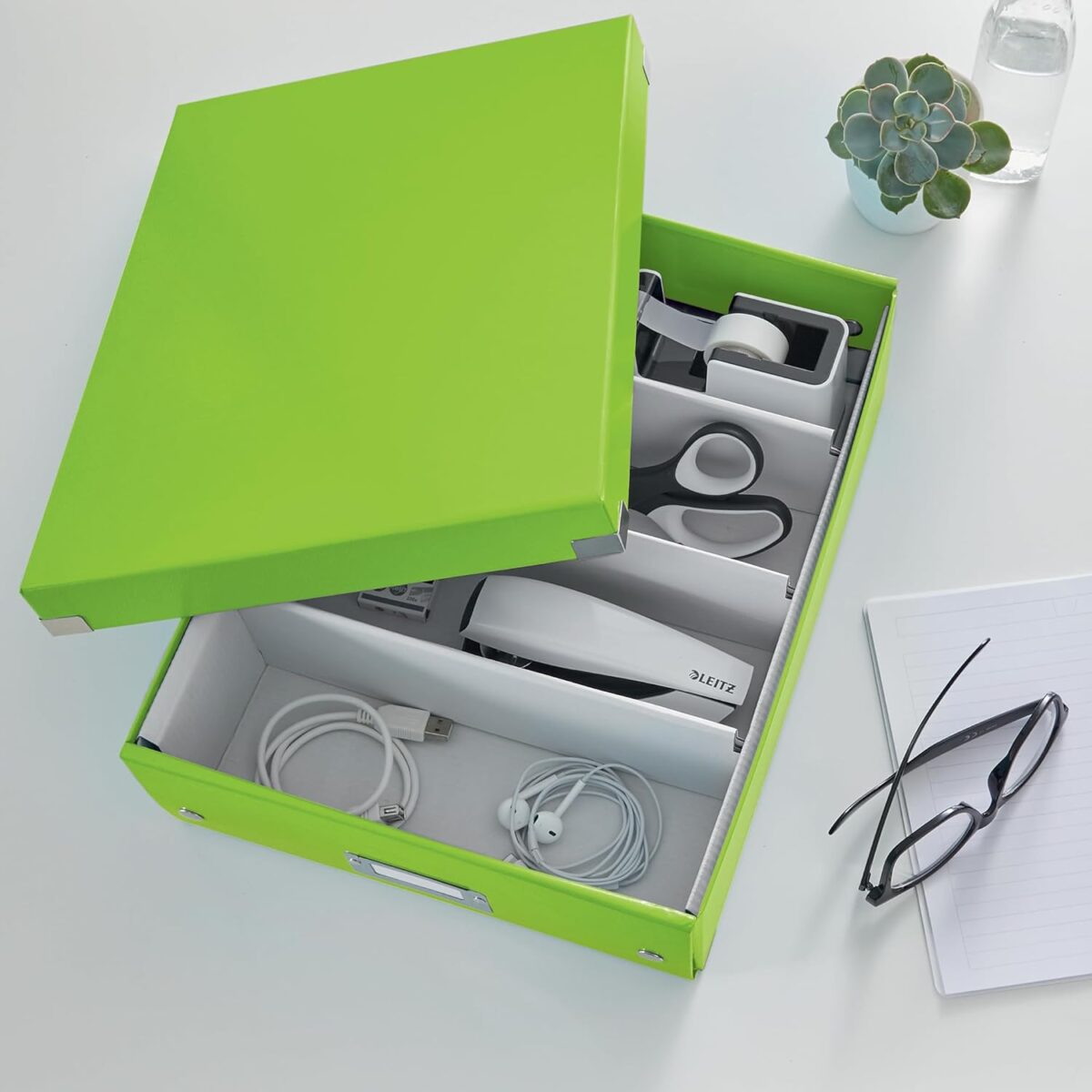Boîte de rangement Click & Store WOW, grand, vert – Image 2