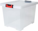 Boîte de rangement CLiPSTOCK, 45 litres, PP, transparent