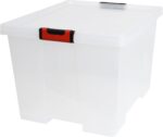 Boîte de rangement CLiPSTOCK, 75 litres, PP, transparent