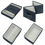 Boîte de rangement en tissu, taille S, set de 2, gris – Image 4