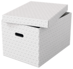 Boîte de rangement Home L, set de 3, blanc – Image 3