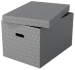 Boîte de rangement Home L, set de 3, gris – Image 3
