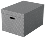 Boîte de rangement Home L, set de 3, gris