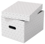 Boîte de rangement Home M, set de 3, blanc – Image 3