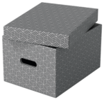 Boîte de rangement Home M, set de 3, gris – Image 3