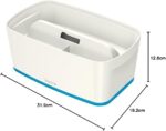 Boîte de rangement My Box, 5 litres, blanc / bleu – Image 2