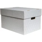 Boîte de rangement, petit, set de 3, blanc/gris – Image 2