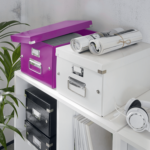 Boîte de rangement pour DVD Click & Store, violet – Image 2