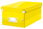 Boîte de rangement pour DVD Click & Store, jaune