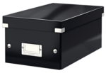 Boîte de rangement pour DVD Click & Store, noir