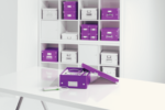 Boîte de rangement pour DVD Click & Store, violet – Image 6