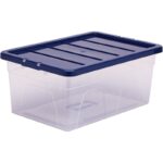 Caisse de rangement BANKERS BOX, 38 L, transparent