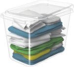 Caisse de rangement BASIC XL, 60 L, transparent