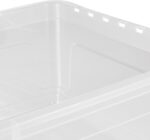 Caisse de rangement "bea", 30 L plat, PP, transparent – Image 5