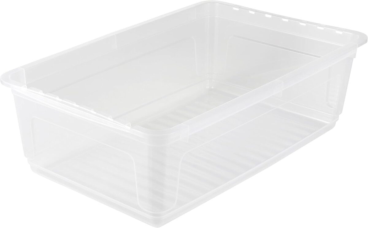 Caisse de rangement "bea", 30 L plat, PP, transparent – Image 3