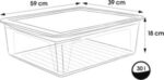 Caisse de rangement "bea", 30 L plat, PP, transparent – Image 2