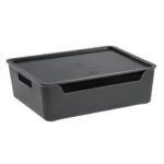 Caisse de rangement Bella, 9,15 litres, anthracite