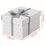 Caisse de rangement & cadeau Home S, set de 3, blanc – Image 5