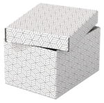 Caisse de rangement & cadeau Home S, set de 3, blanc – Image 4