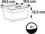 Caisse de rangement "cornelia" 4 litres, transparent – Image 2