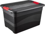 Caisse de rangement "eckhart", 52 L, graphite/rouge