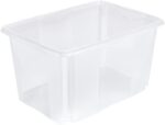 Caisse de rangement "emil", 45 litres, transparent