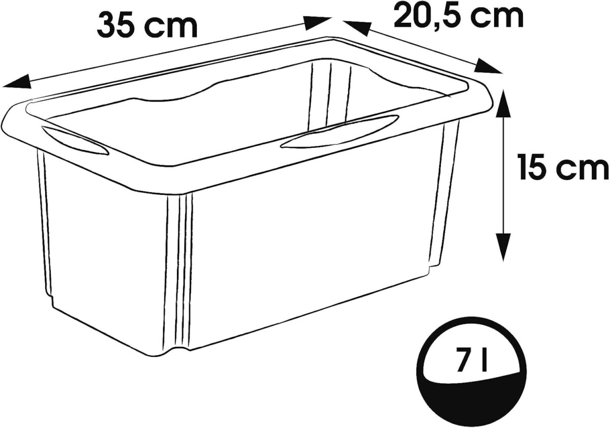 Caisse de rangement "emil", 7 litres, nordic-blue – Image 2