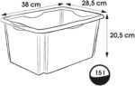 Caisse de rangement "emil eco", 15 litres, graphite – Image 2