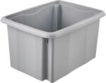 Caisse de rangement "emil eco", 15 litres, stone grey