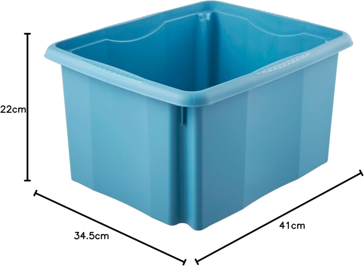 Caisse de rangement "emil eco", 24 litres, sky blue – Image 2