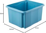 Caisse de rangement "emil eco", 24 litres, sky blue – Image 2