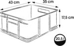 Caisse de rangement Euro-Box L "bruno", 20 litres – Image 2