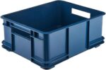Caisse de rangement Euro-Box L "bruno eco", bleu