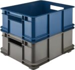 Caisse de rangement Euro-Box L "bruno eco", gris – Image 6