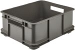 Caisse de rangement Euro-Box L "bruno eco", gris
