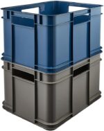 Caisse de rangement Euro-Box M "bruno eco", gris – Image 4