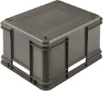 Caisse de rangement Euro-Box XL "bruno eco", gris – Image 3