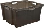Caisse de rangement "franz", 44 litres, crystal-grey