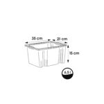 Caisse de rangement "franz", 6,5 litres, naturel – Image 2